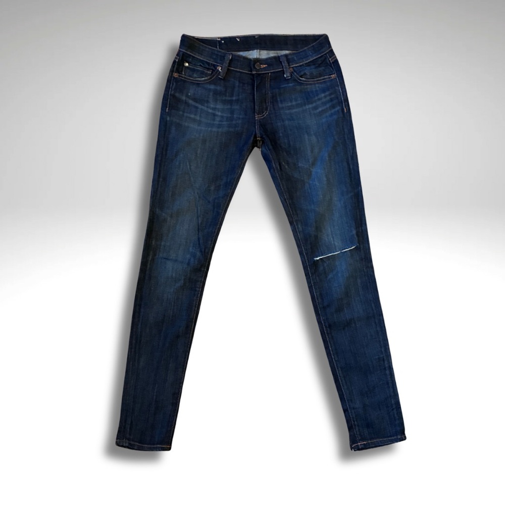 Denim & Supply Ralph Lauren Dark Wash Distressed Knee Skinny Jeans 29 X 32
